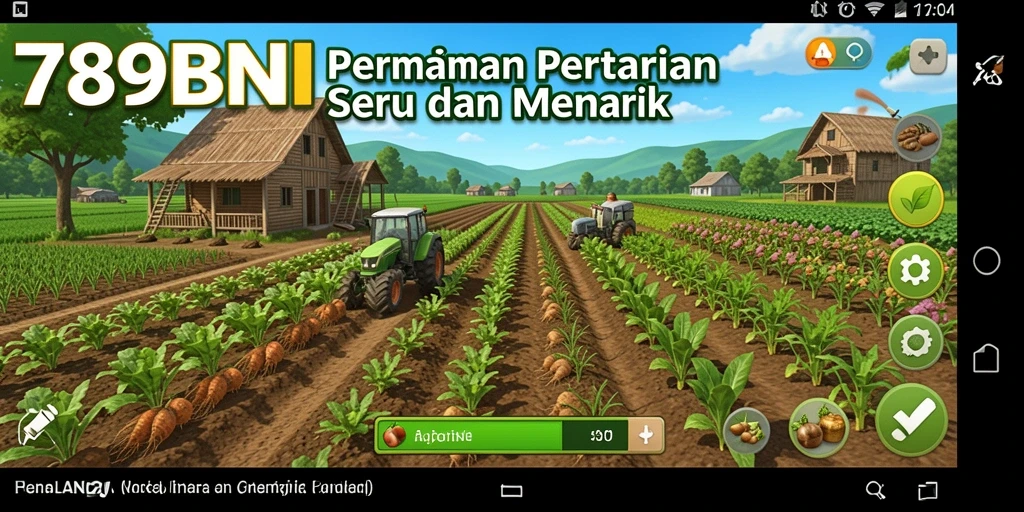 Tampilan menarik dari gameplay 789BNI yang penuh dengan aktivitas pertanian.