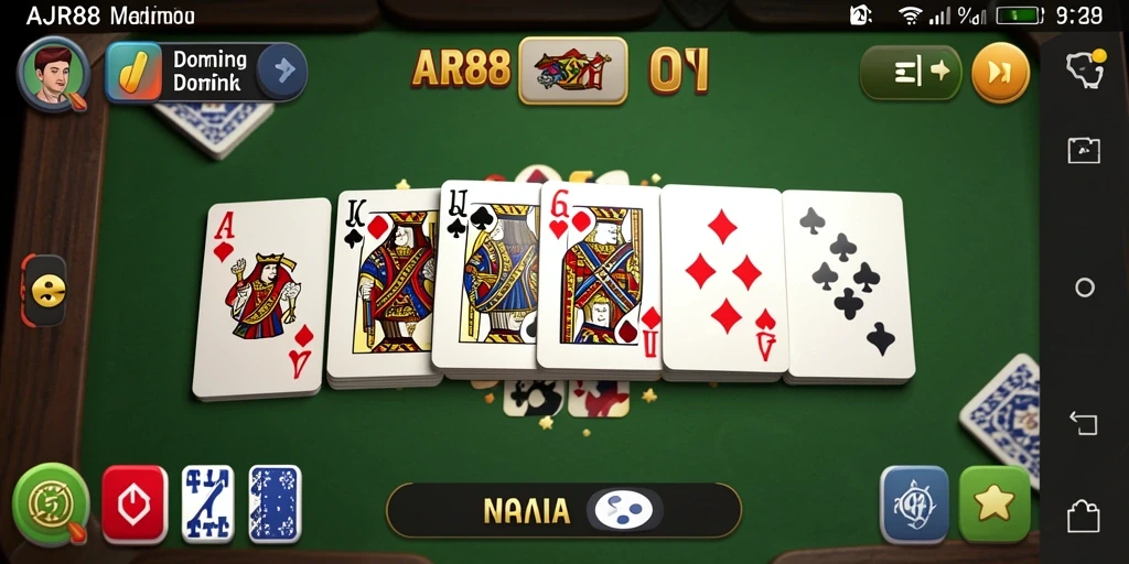 Tampilan gameplay AJR88 yang seru di dunia Domino.