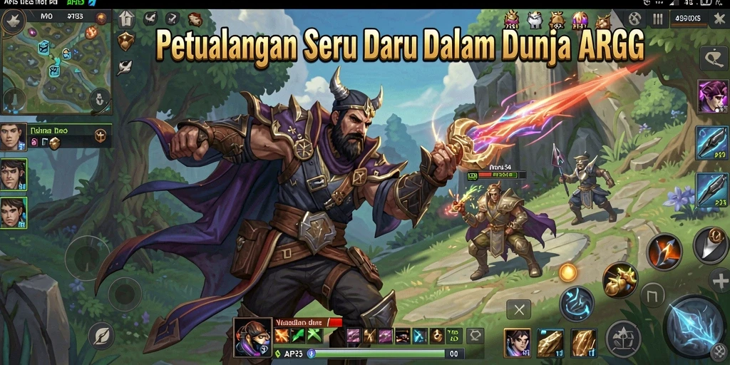 Screenshot menampilkan pertarungan epik dalam gameplay ARPG API33.