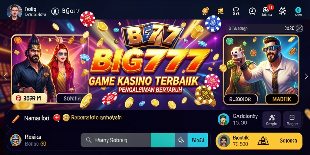 Tampilan menarik dan gameplay seru di BIG777.