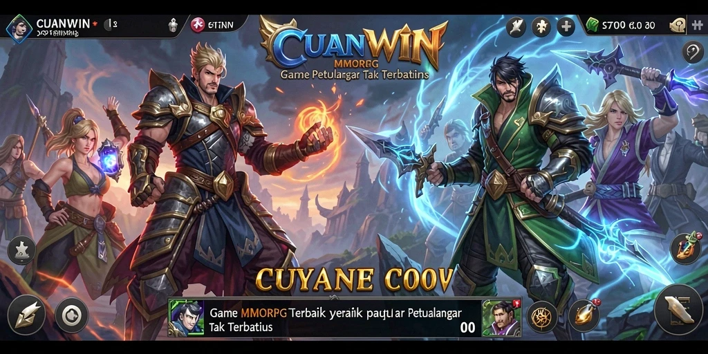 Tampilan menarik dari gameplay CUANWIN dalam dunia MMORPG.