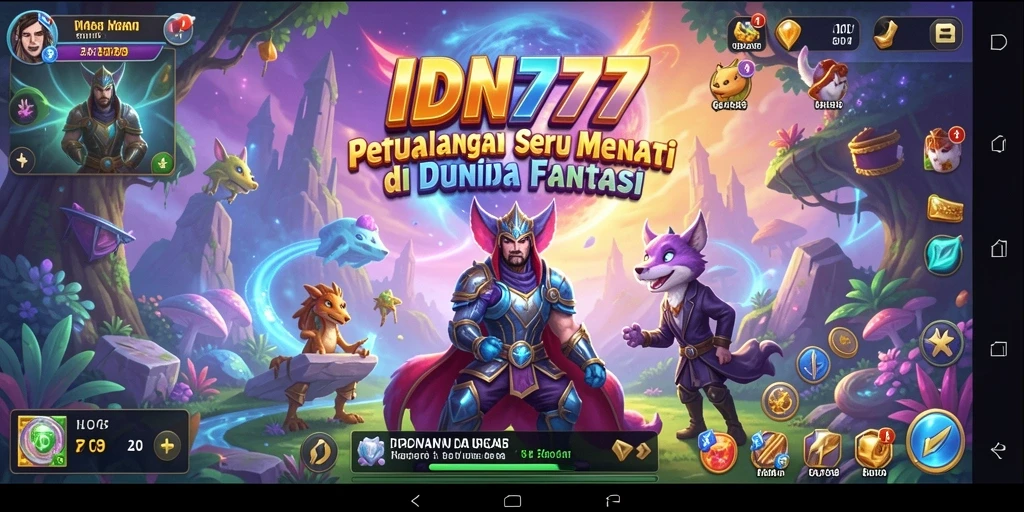 Screenshot gameplay IDN777 yang menampilkan dunia petualangan yang menakjubkan.