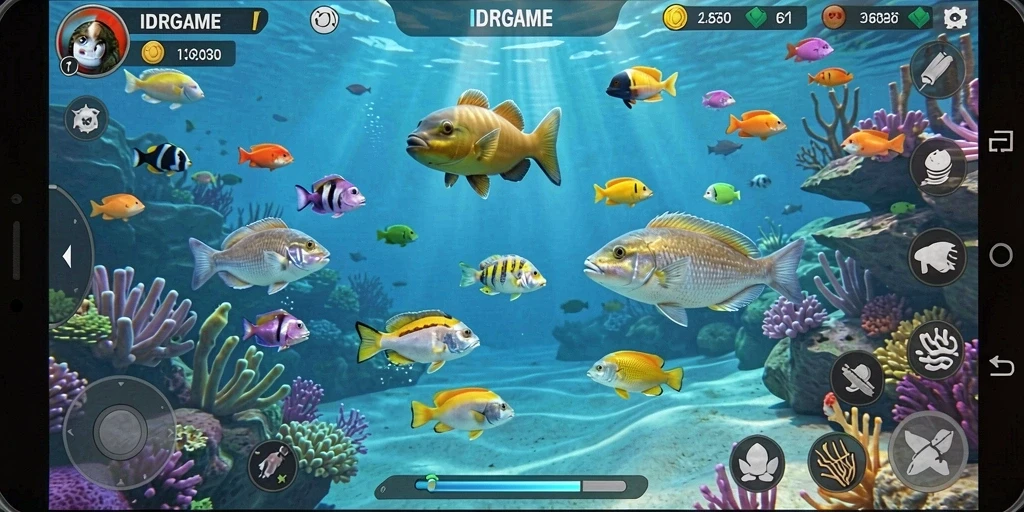 Tampilan menarik dari gameplay Tembak Ikan yang seru.