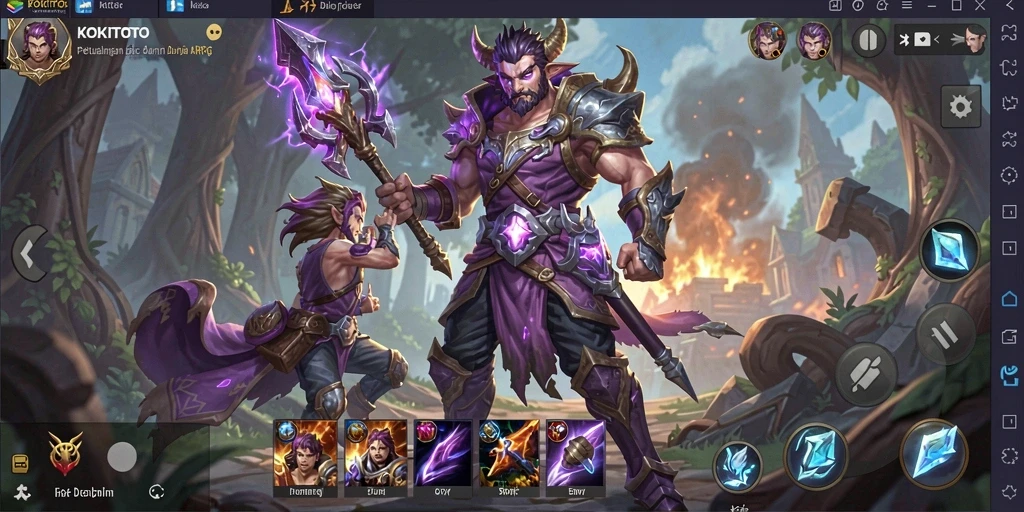 Tampilan menakjubkan dari gameplay KOKITOTO dalam dunia ARPG.