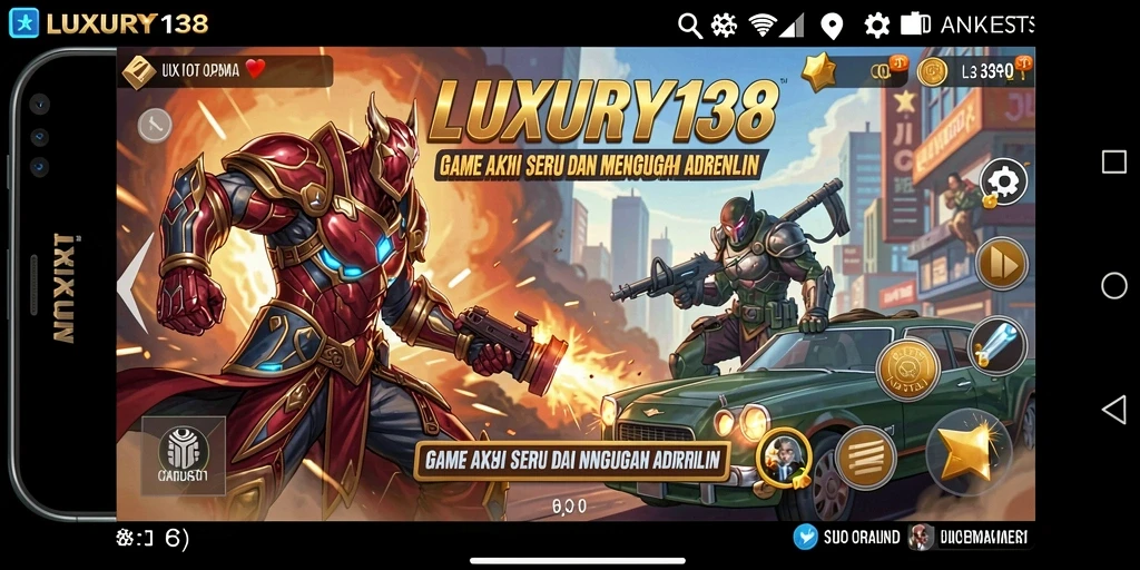 Screenshot LUXURY138 menampilkan aksi pertarungan yang mendebarkan.