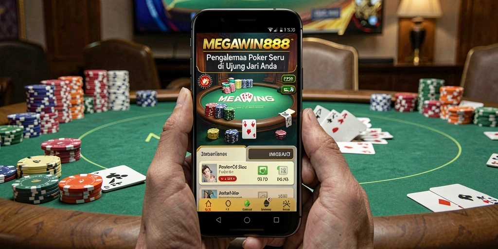 Tampilan menarik dalam gameplay poker MEGAWIN888.
