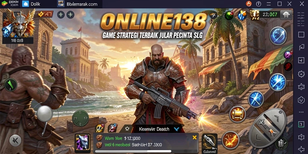 Screenshot gameplay ONLINE138 menampilkan strategi dan pengelolaan sumber daya.